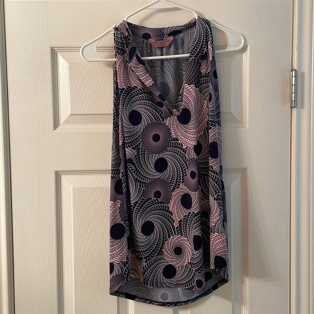 Navy Tank Blouse